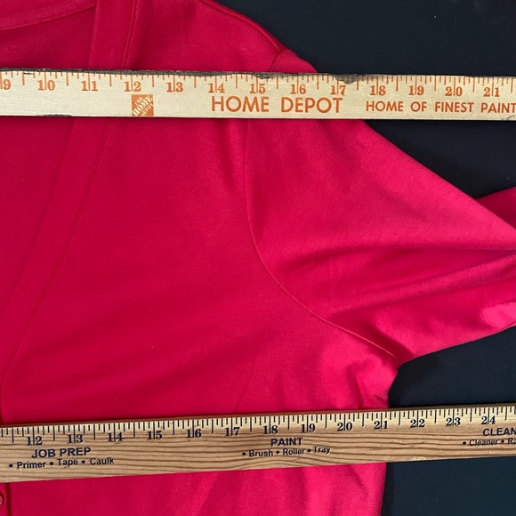 L. L. Bean women’s spring t-shirt cardigan pink hot/ fuchsia, size L Regular - Picture 7 of 11